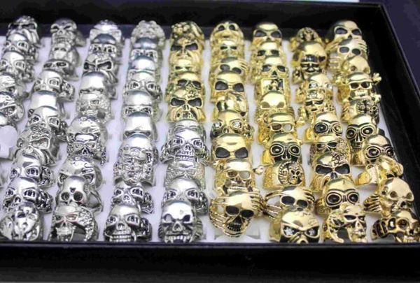 24pcs vintage skull carved biker metal ring men band jewelry ring goldsilver colors size 711 whole lots5781585, Silver
24pcs vintage skull carved biker metal ring men band jewelry ring goldsilver colors size 711 whole lots5781585, Silver