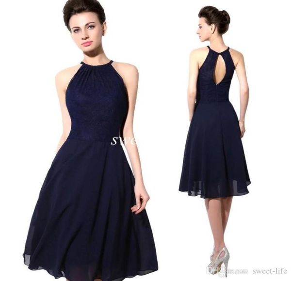 2020 short party dresses navy blue lace open back a line chiffon knee length cocktail prom dress bridesmaid dress8712216, Black
2020 short party dresses navy blue lace open back a line chiffon knee length cocktail prom dress bridesmaid dress8712216, Black