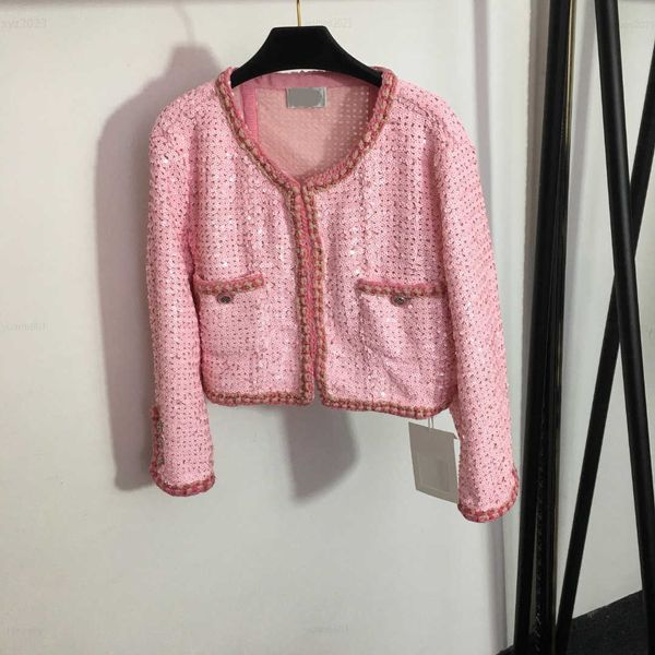 womens designer jacket fashion sequin embroidery design coat size s- cute pink long sleeved overcoat luxurious aug02, Black;brown
womens designer jacket fashion sequin embroidery design coat size s- cute pink long sleeved overcoat luxurious aug02, Black;brown