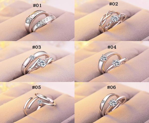 12 styles luxury sterling silver wedding rings women and men s engagement cz gemstone open rings for couple promise fashion jewelr5051834, Slivery;golden
12 styles luxury sterling silver wedding rings women and men s engagement cz gemstone open rings for couple promise fashion jewelr5051834, Slivery;golden