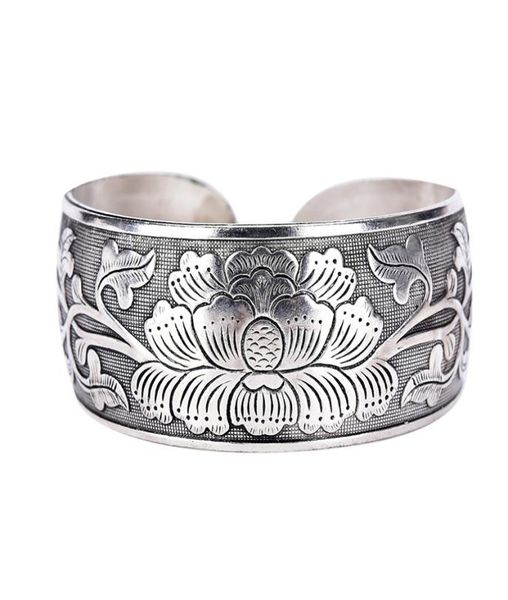 new tibetan tibet flower bangle for women beautiful peony bracelet cuff hand jewelry6029279, Black
new tibetan tibet flower bangle for women beautiful peony bracelet cuff hand jewelry6029279, Black