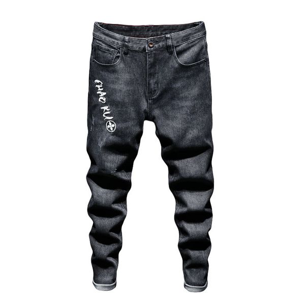 black embroidered jeans for men slim stretch pants korean version fashion pants for men designer jeans mens denim pants fashion trouser sell, Blue
black embroidered jeans for men slim stretch pants korean version fashion pants for men designer jeans mens denim pants fashion trouser sell, Blue