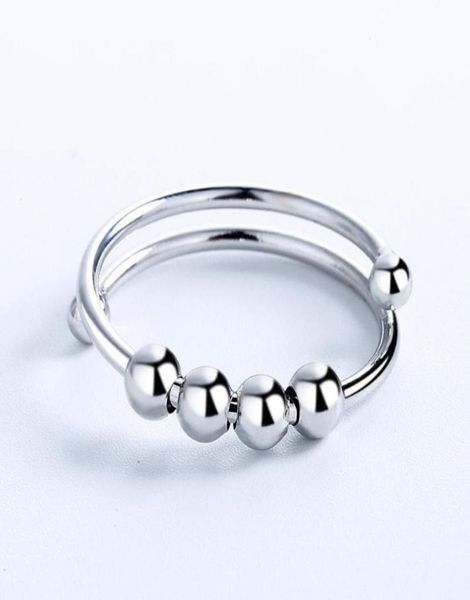 cluster rings stress relief anxiety ring with spinner beads silver color for women adjustable jewelry wholesale gifts kar0418372980, Golden;silver
cluster rings stress relief anxiety ring with spinner beads silver color for women adjustable jewelry wholesale gifts kar0418372980, Golden;silver