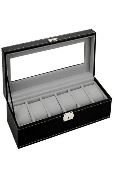 61012 grids pu leather watch box rings storage case organizer jewelry display watch casket for drop saat kutusu2270845, Black;blue
61012 grids pu leather watch box rings storage case organizer jewelry display watch casket for drop saat kutusu2270845, Black;blue