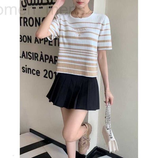 women's knits & tees designer 23 spring/summer new letter printing round neck contrast design slim fit knit short sleeve fashion versat, White
women's knits & tees designer 23 spring/summer new letter printing round neck contrast design slim fit knit short sleeve fashion versat, White