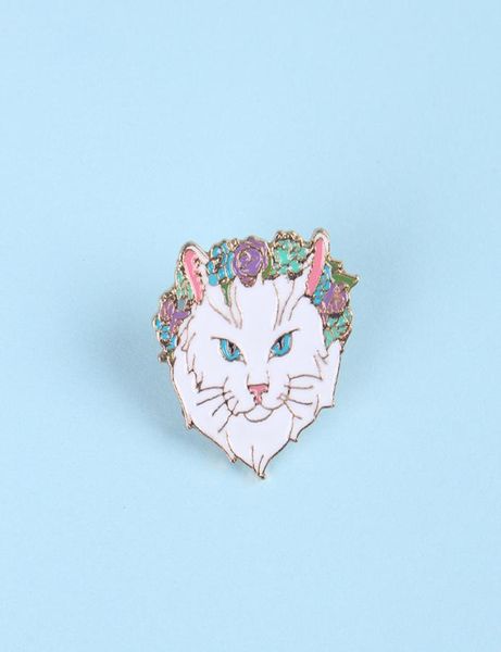 fashion elegant white garland cat metal enamel brooch cartoon cute animal badge trendy lapel backpack jewelry accessories gift2634671, Blue
fashion elegant white garland cat metal enamel brooch cartoon cute animal badge trendy lapel backpack jewelry accessories gift2634671, Blue