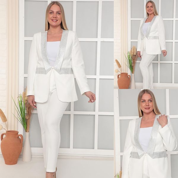 women wedding suits sequins plus size custom made blazer sets slim fit 2 pieces for guest wear fashion show, Black;red
women wedding suits sequins plus size custom made blazer sets slim fit 2 pieces for guest wear fashion show, Black;red