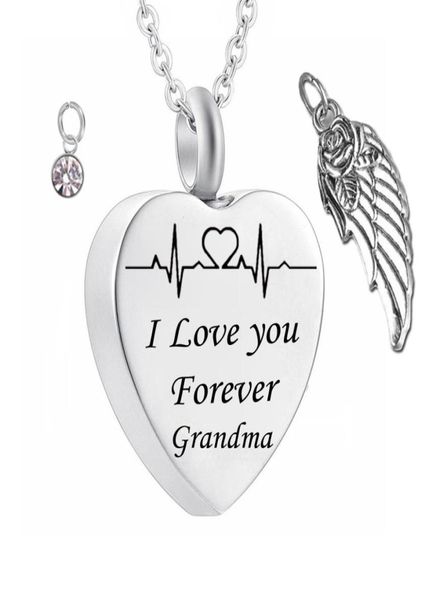 i love you forever grandma birthstone ashes heart pendant memorial urn necklace angel wing stainless steel waterproof cremation je4602386, Silver
i love you forever grandma birthstone ashes heart pendant memorial urn necklace angel wing stainless steel waterproof cremation je4602386, Silver