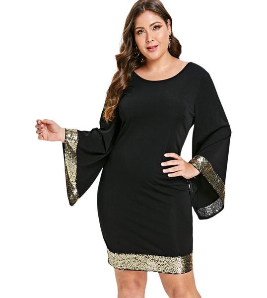 rosegal plus size office party work dress women sequins long flare sleeve v neck bodycon dress female vestidos big size clothing l1708211, Black;gray
rosegal plus size office party work dress women sequins long flare sleeve v neck bodycon dress female vestidos big size clothing l1708211, Black;gray