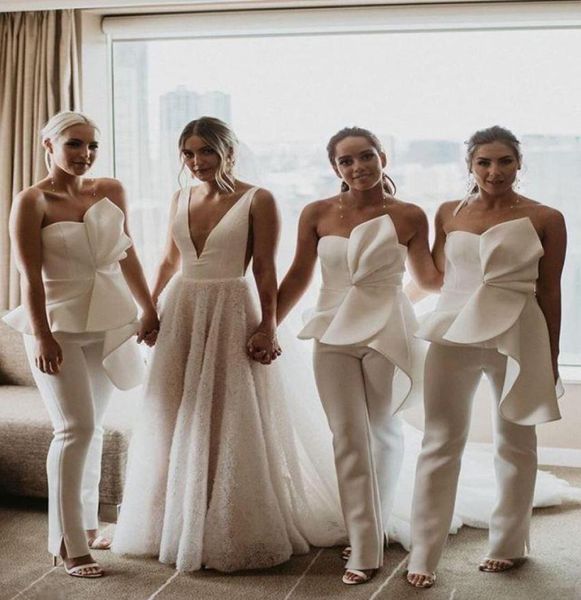 strapless beach bridesmaid jumpsuit 2020 modest peplum ruffles backless outdoor garden junior bridesmaid pant suit1844686, White;pink
strapless beach bridesmaid jumpsuit 2020 modest peplum ruffles backless outdoor garden junior bridesmaid pant suit1844686, White;pink