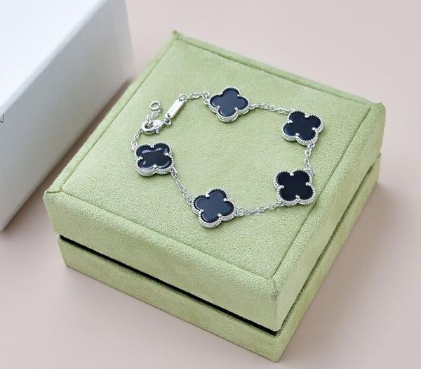 realfine888 3a charm bracelets vanca 5 motifs bracelet in silver iconic jewelry luxury designer for woman with box, Golden;silver
realfine888 3a charm bracelets vanca 5 motifs bracelet in silver iconic jewelry luxury designer for woman with box, Golden;silver