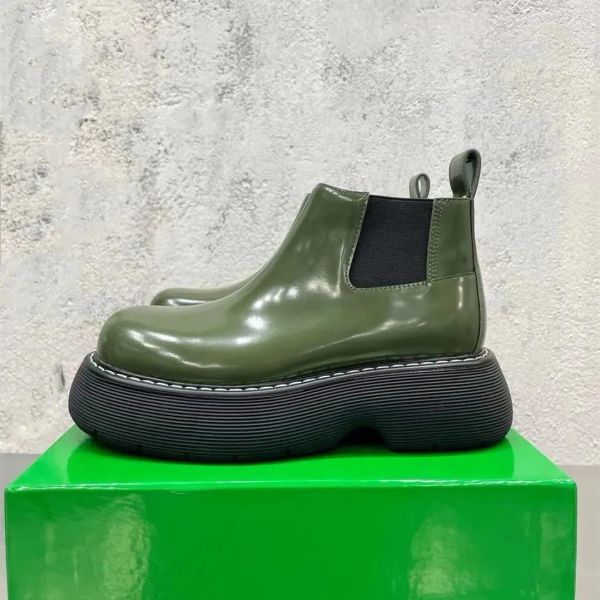 casual shoes 2023women's leather streetwear brands fashion men's boots vintage platform premium no lace up booties, Black
casual shoes 2023women's leather streetwear brands fashion men's boots vintage platform premium no lace up booties, Black