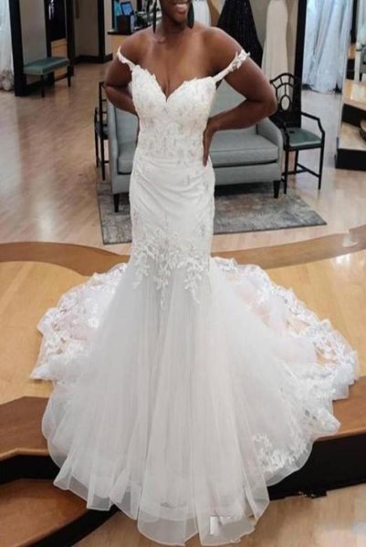 2020 african sweetheart mermaid wedding dresses lace appliques sweep train bridal dress plus size vestido de novia5122040, Black
2020 african sweetheart mermaid wedding dresses lace appliques sweep train bridal dress plus size vestido de novia5122040, Black