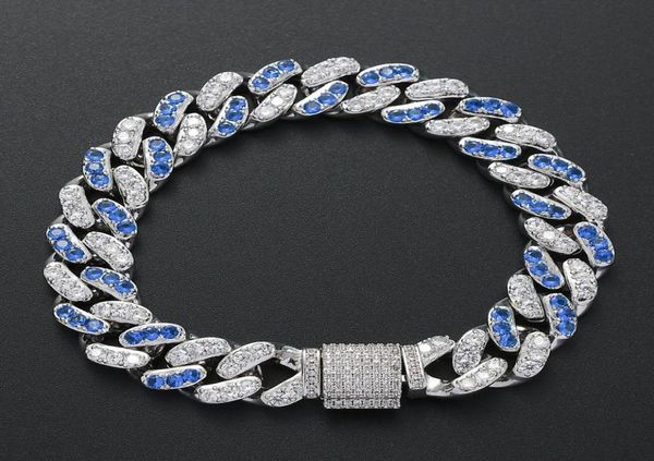 new fashion charm bling iced out blue crystal cz bracelet silver zircon hiphop jewelry 12mm cuban link chain bracelets for women m7987451, Black
new fashion charm bling iced out blue crystal cz bracelet silver zircon hiphop jewelry 12mm cuban link chain bracelets for women m7987451, Black