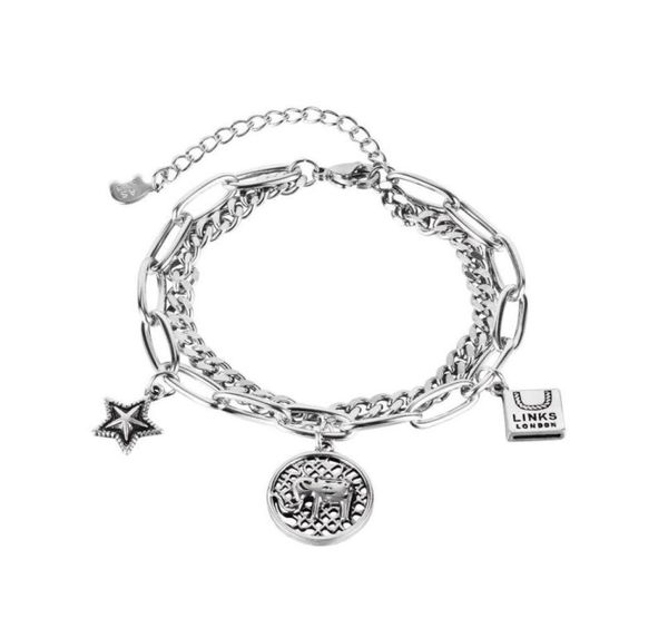 sliver charm bracelets for women or men link double layer jewelry adjustable opening girls valentines day gifts30424233736710, Golden;silver
sliver charm bracelets for women or men link double layer jewelry adjustable opening girls valentines day gifts30424233736710, Golden;silver