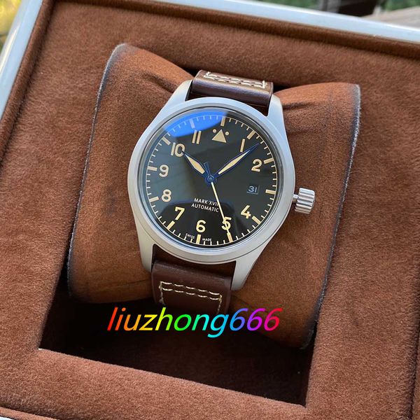 double calendar pilots watches automatic mechanical mens watch iw389401 black blue dial pvd black steel case leather strap no chronograph or, Slivery;brown
double calendar pilots watches automatic mechanical mens watch iw389401 black blue dial pvd black steel case leather strap no chronograph or, Slivery;brown