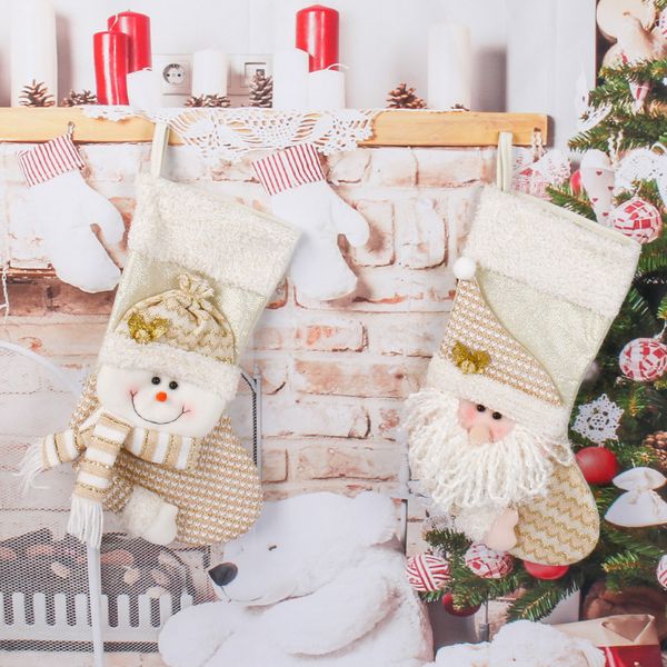 2 pieces christmas stockings xmas snowman ornaments christmas tree decorations candy bags pendant socks, Black
2 pieces christmas stockings xmas snowman ornaments christmas tree decorations candy bags pendant socks, Black