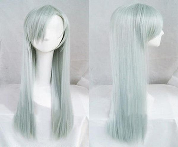 the seven deadly sins elizabeth liones 80cm long gray cyan cosplay hair wig s0245412791, Black;brown
the seven deadly sins elizabeth liones 80cm long gray cyan cosplay hair wig s0245412791, Black;brown