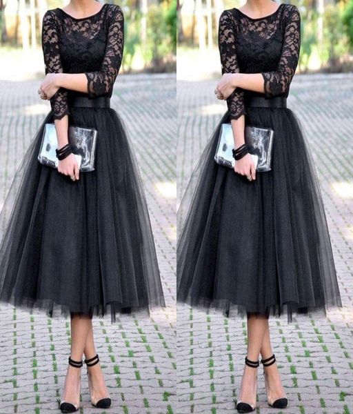 2019 tea length bridesmaid dresses evening dress 34 long sleeves jewel a line black party gowns lace long wedding guest dresses2323056, Blue;red
2019 tea length bridesmaid dresses evening dress 34 long sleeves jewel a line black party gowns lace long wedding guest dresses2323056, Blue;red