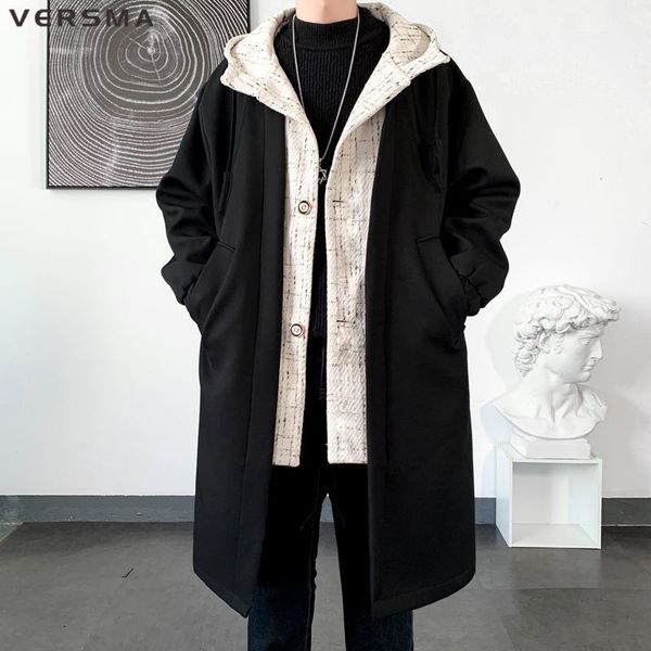 men's trench coats versma japanese oversize male long black coat masculino spring fake two piece vintage waterproof windbreaker drop 23, Tan;black
men's trench coats versma japanese oversize male long black coat masculino spring fake two piece vintage waterproof windbreaker drop 23, Tan;black