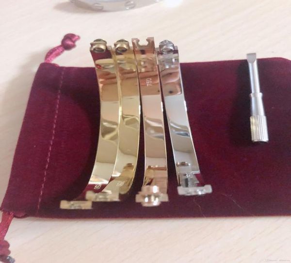 aaa highquality fashion gold bangle bracelet stainless steel bracelets famous luxury designers brand jewelry women couple scre6012305, Black 
aaa highquality fashion gold bangle bracelet stainless steel bracelets famous luxury designers brand jewelry women couple scre6012305, Black