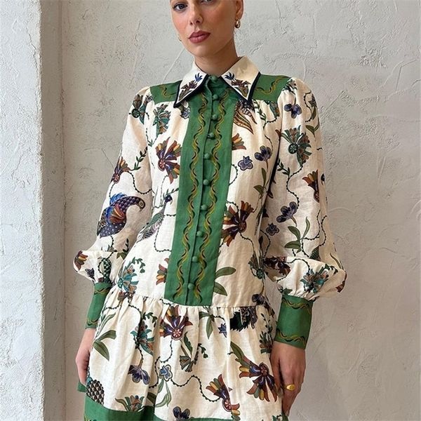 urban dresses peacock flower printed mini pleated dres long lantern sleeve single breasted fashion holiday summer loose robe l230804, White;black
urban dresses peacock flower printed mini pleated dres long lantern sleeve single breasted fashion holiday summer loose robe l230804, White;black