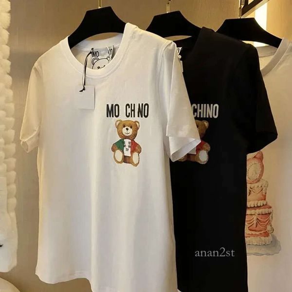designer womens t-shirt summer italian brands new tees cartoon bear stamp loose cotton round neck for outdoor leisure couple clothing, White
designer womens t-shirt summer italian brands new tees cartoon bear stamp loose cotton round neck for outdoor leisure couple clothing, White