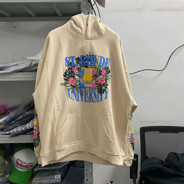 real pics flower hoodie men women oversize hooded apricot black pullover, Black;brown 
real pics flower hoodie men women oversize hooded apricot black pullover, Black;brown
