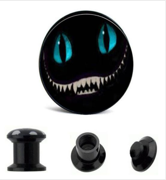 acrylic cheshire cat logo ear gauge plug and tunnel ear stretcher expander 4mm16mm screw fit plug piercing5856892, Silver
acrylic cheshire cat logo ear gauge plug and tunnel ear stretcher expander 4mm16mm screw fit plug piercing5856892, Silver