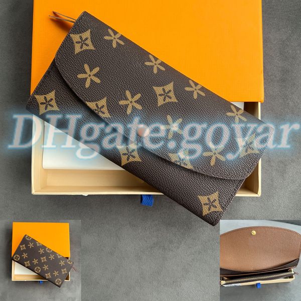 long wallets m60697 emilie coin purses pocket organizer womens card holder luxurys designer mens keychain vintage genuine leather passport h, Brown;gray
long wallets m60697 emilie coin purses pocket organizer womens card holder luxurys designer mens keychain vintage genuine leather passport h, Brown;gray