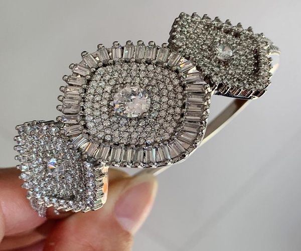 crown wedding bangle stunning luxury jewelry 925 silver fill princess cut white z cz diamond party wrist women bracelet for lo1932492, Black
crown wedding bangle stunning luxury jewelry 925 silver fill princess cut white z cz diamond party wrist women bracelet for lo1932492, Black