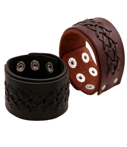 real genuine leather cowhide woven black/brown mens jewelry metal buckle 4cm wide cuff wristband punk bracelets bangles9120403, White
real genuine leather cowhide woven black/brown mens jewelry metal buckle 4cm wide cuff wristband punk bracelets bangles9120403, White