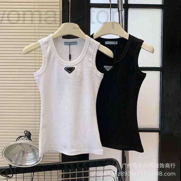women's tanks & camis designer the correct version of new knitted rib tank with triangle mark on the chest sleeveless sports bottom str, White
women's tanks & camis designer the correct version of new knitted rib tank with triangle mark on the chest sleeveless sports bottom str, White