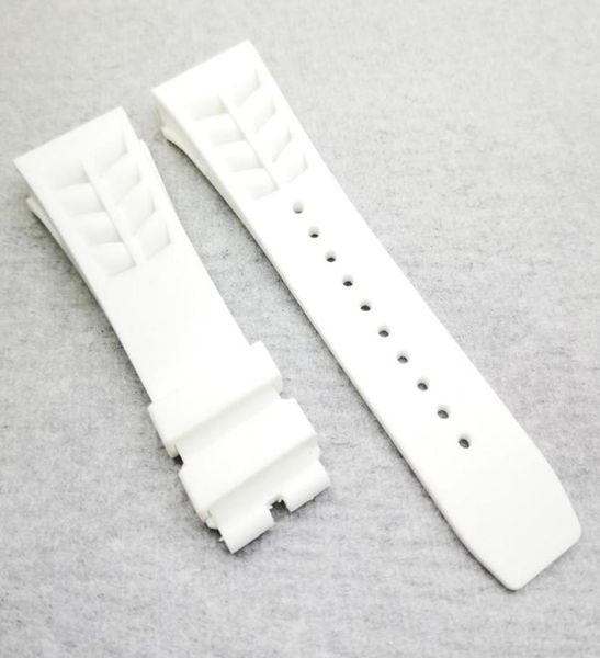 25mm white watch band 20mm folding clasp rubber strap for rm011 rm 5003 rm50013596619, Black;brown
25mm white watch band 20mm folding clasp rubber strap for rm011 rm 5003 rm50013596619, Black;brown