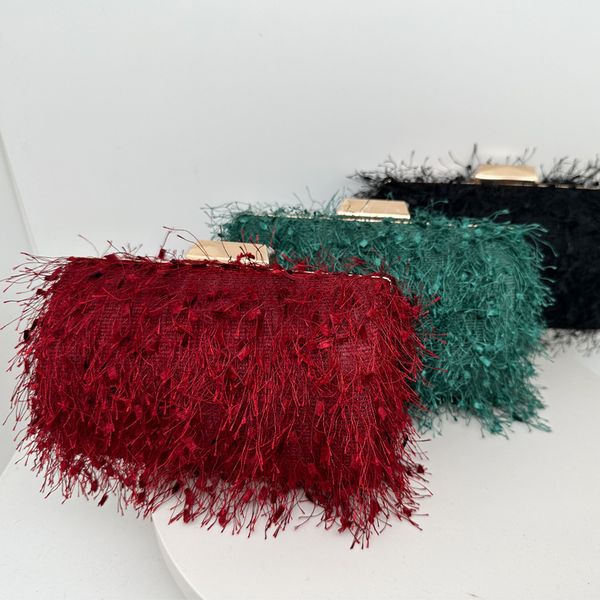 Personality womens shoulder bags 7 colors sweet little fresh solid color mobile phone coin purse Joker tassel fashion handbag banquet dress clutch bag wholesale, Green
Personality womens shoulder bags 7 colors sweet little fresh solid color mobile phone coin purse Joker tassel fashion handbag banquet dress clutch bag wholesale, Green