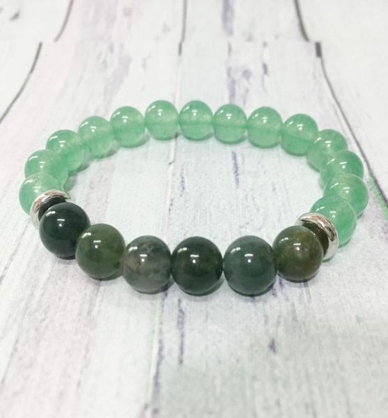 mg0362 natural 8 mm moss agate bracelet for women trendy green aventurine yoga bracelet therapeutic stress relief jewelry7309864, Black
mg0362 natural 8 mm moss agate bracelet for women trendy green aventurine yoga bracelet therapeutic stress relief jewelry7309864, Black