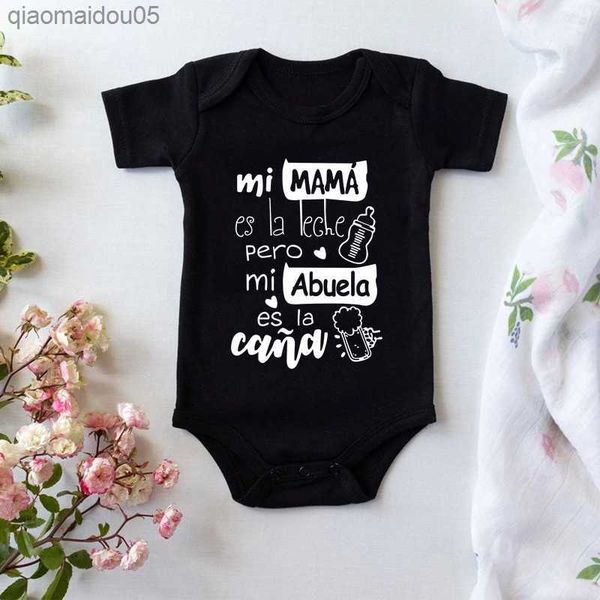 2022 baby bodysuit mi mama funny newborn jumpsuit infant cute abuela print short sleeve cotton ropa bebes baby onesies l230712, Blue
2022 baby bodysuit mi mama funny newborn jumpsuit infant cute abuela print short sleeve cotton ropa bebes baby onesies l230712, Blue