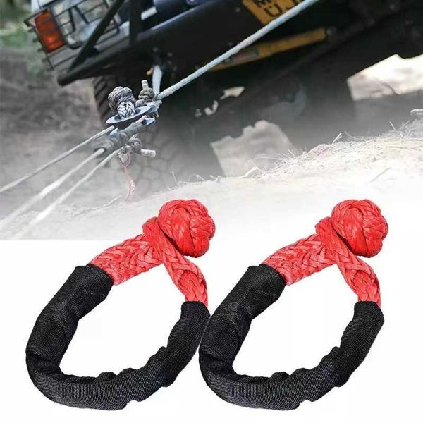 ropes towing bars shatter resistant synthetic soft rope heavy duty tow shackle strap with protective sleeve 1/2"x22" r230807 
ropes towing bars shatter resistant synthetic soft rope heavy duty tow shackle strap with protective sleeve 1/2"x22" r230807