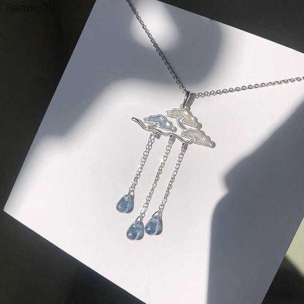 necklace pendant 925 sterling silver jewelry neck chains water clouds choker necklace for women accessories collar kpop gift l230704
necklace pendant 925 sterling silver jewelry neck chains water clouds choker necklace for women accessories collar kpop gift l230704