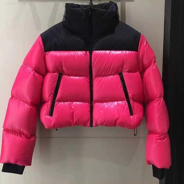 designer womens down parkas cropped colorblock small body wash-shiny slim fit hooded embroidered badge korean style fashi, Black
designer womens down parkas cropped colorblock small body wash-shiny slim fit hooded embroidered badge korean style fashi, Black