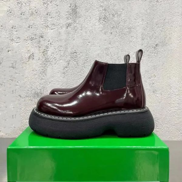 women's leather streetwear brands fashion casual men's boots vintage platform premium shoes no lace up booties, Black
women's leather streetwear brands fashion casual men's boots vintage platform premium shoes no lace up booties, Black