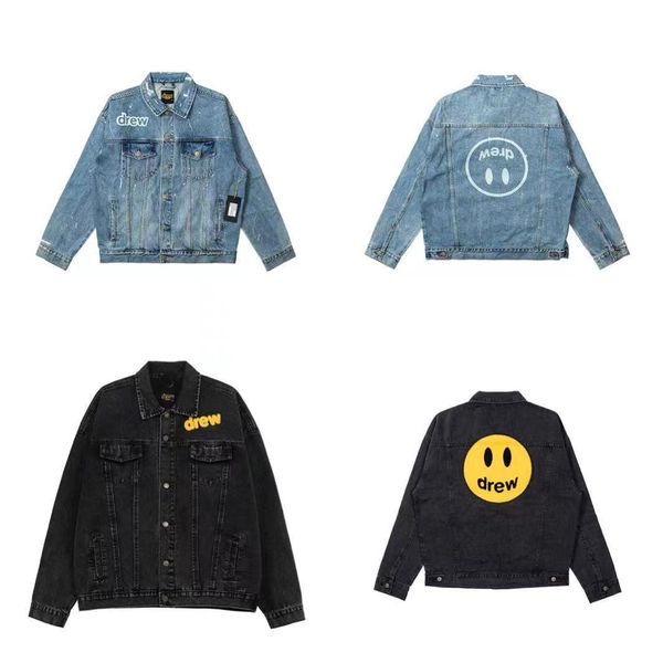 dre house men's black and denim wash bleached steel print coat smiley face embroidery jacket, Black;brown
dre house men's black and denim wash bleached steel print coat smiley face embroidery jacket, Black;brown