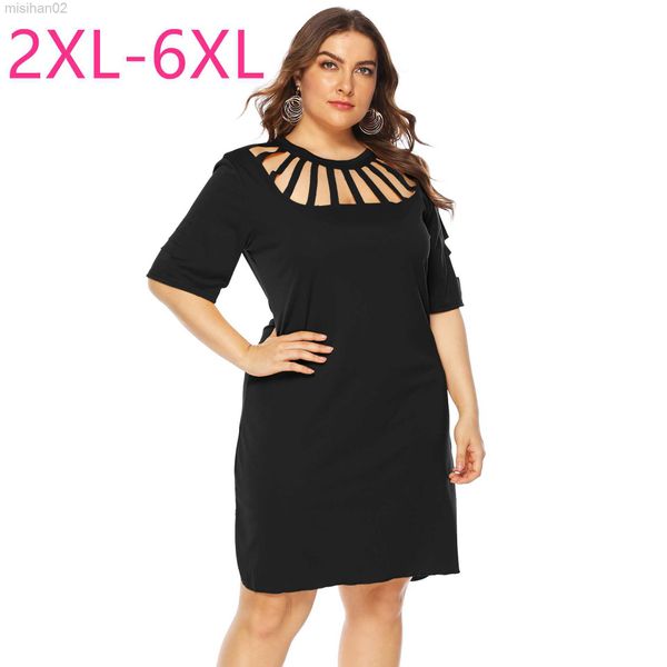 basic casual dresses new 2021 summer plus size dresses for women large loose casual short sleeve hollow out black yellow o-neck dress 3xl 4x, Black;gray
basic casual dresses new 2021 summer plus size dresses for women large loose casual short sleeve hollow out black yellow o-neck dress 3xl 4x, Black;gray