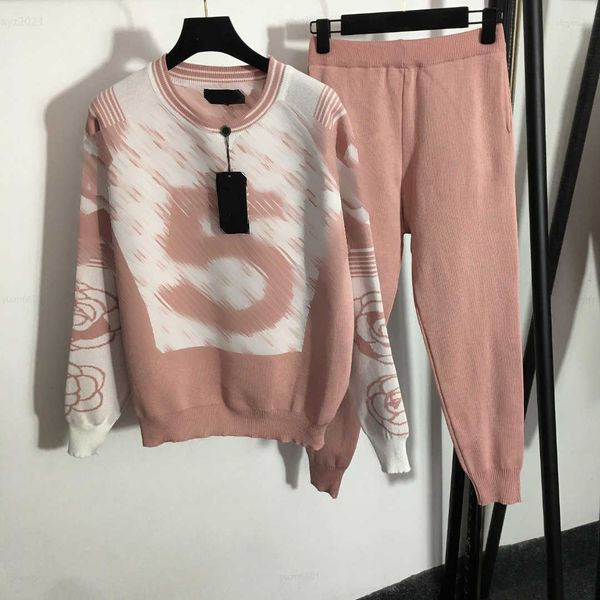 designer tracksuits womens autumn sports knit set 2pcs digital logo round neck long sleeved knit and casual pants aug03, Gray
designer tracksuits womens autumn sports knit set 2pcs digital logo round neck long sleeved knit and casual pants aug03, Gray