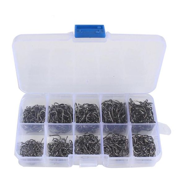 300pcs 1000pcs fishing hooks barbed circle high carbon steel fishhook carp fishing hook sea accessories tackle9262346