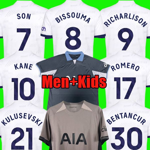 kane son maddison 23 24 soccer jerseys kulusevski richarlison pedro porro 2023 2024 bentancur romero bissouma tottenham football kit shirt s, White;black
kane son maddison 23 24 soccer jerseys kulusevski richarlison pedro porro 2023 2024 bentancur romero bissouma tottenham football kit shirt s, White;black