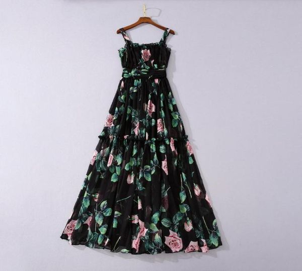 european and american women039s clothing 2020 summer new style sleeveless rose print condole belt fashion pleated dress2965270, Black;gray
european and american women039s clothing 2020 summer new style sleeveless rose print condole belt fashion pleated dress2965270, Black;gray
