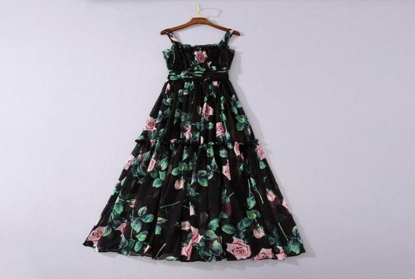 european and american women039s clothing 2020 summer new style sleeveless rose print condole belt fashion pleated dress9431064, Black;gray
european and american women039s clothing 2020 summer new style sleeveless rose print condole belt fashion pleated dress9431064, Black;gray