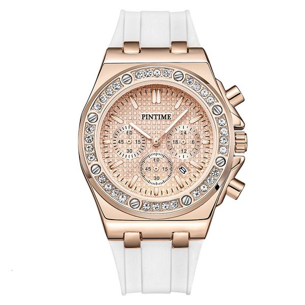 wristwatches pintime luxury women watch silicone strap checkered dial simple fashion alloy case quartz wristwatch calendar reloj 230807, Slivery;brown
wristwatches pintime luxury women watch silicone strap checkered dial simple fashion alloy case quartz wristwatch calendar reloj 230807, Slivery;brown