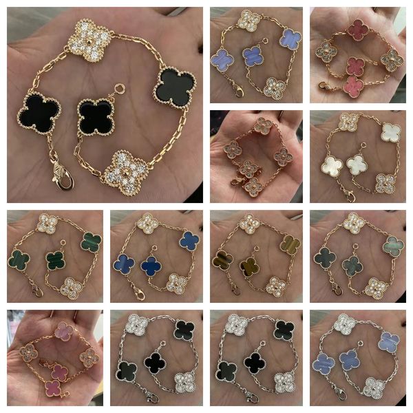 fashion four leaf clover bracelet luxury jewerly designer for woman 18k rose plated silver shell women gold chain men fashion cjeweler party, Black
fashion four leaf clover bracelet luxury jewerly designer for woman 18k rose plated silver shell women gold chain men fashion cjeweler party, Black